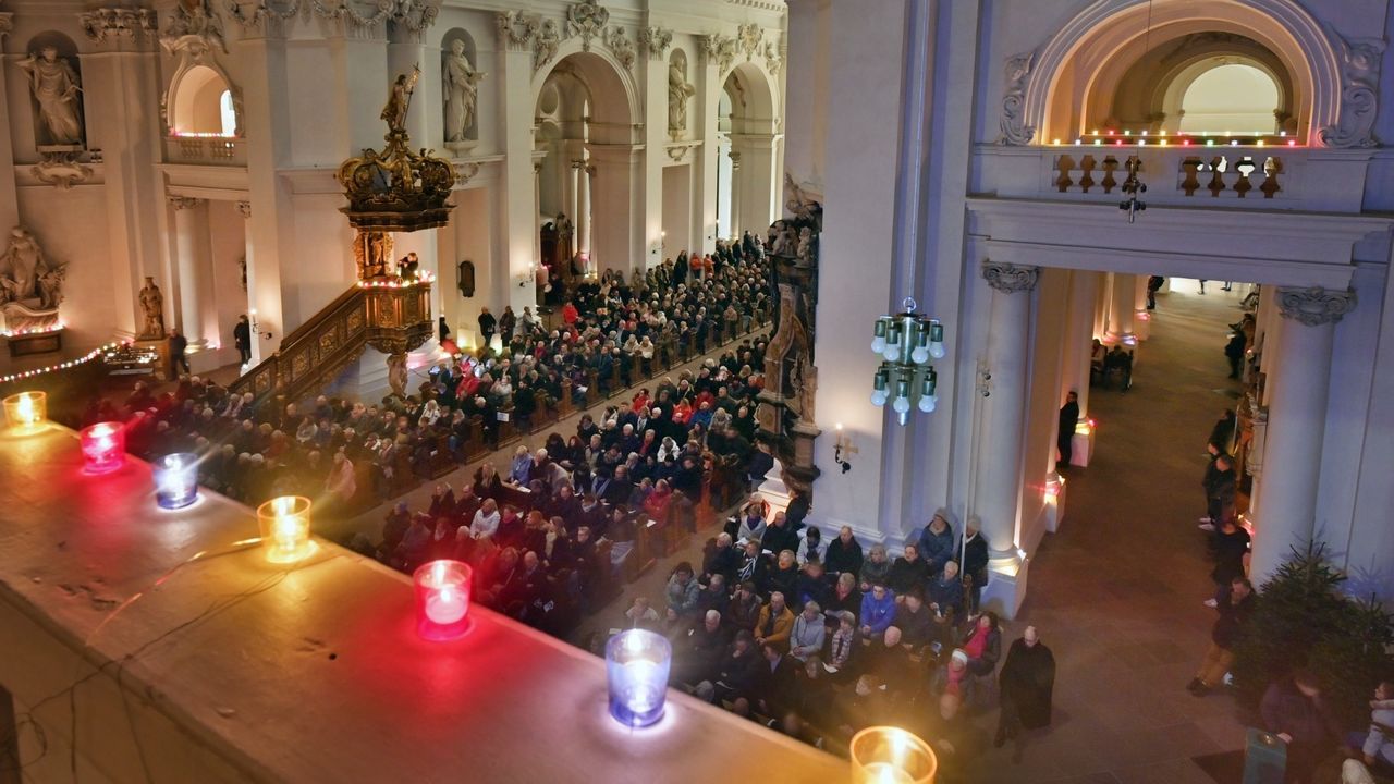 Lichterkonzert im Fuldaer Dom. Foto: Bistum Fulda / Dr. Arnulf Müller